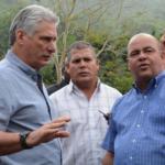   Constacta Díaz-Canel works on the roads of Escambray 