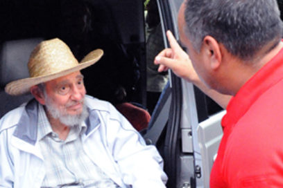 Encuentro de Fidel con Diosdado Cabello