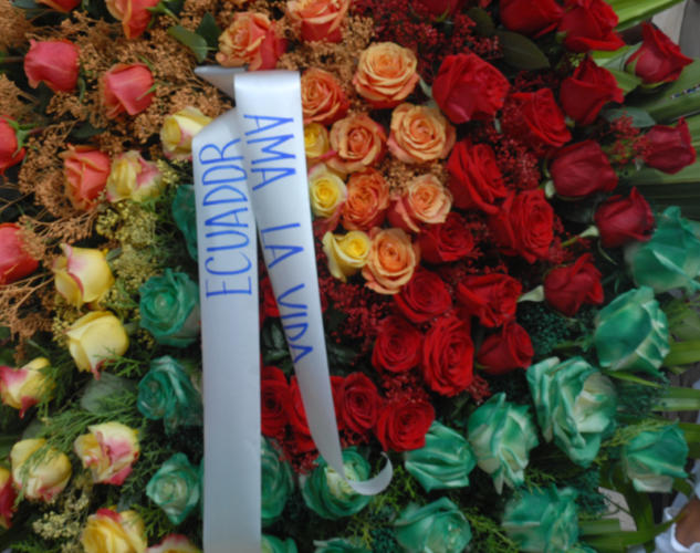 Acto de recordación al Grito de Libertad en América Latina, y colocación de ofrenda floral al prócer de la independencia del Ecuador, Eloy Alfaro, en la Avenida de los Presidentes, en el municipio de Plaza de la Revolución, en el que participaron Elio Gómez, vicepresidente del Instituto Cubano de Amistad con los Pueblos ICAP Y Jorge Rodríguez Hernández, embajador de Ecuador en Cuba.