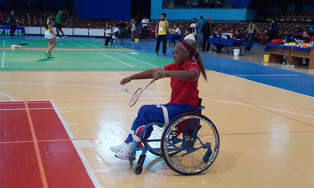La jugadora cubana María Mercedes González consiguió dos medallas de bronce en el certamen. Foto: Julio Batista.