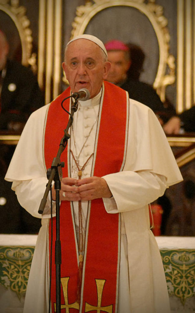 Imagen del Papa Francisco durante la visita a Cuba en septiembre del 2015. | foto: Heriberto González Brito