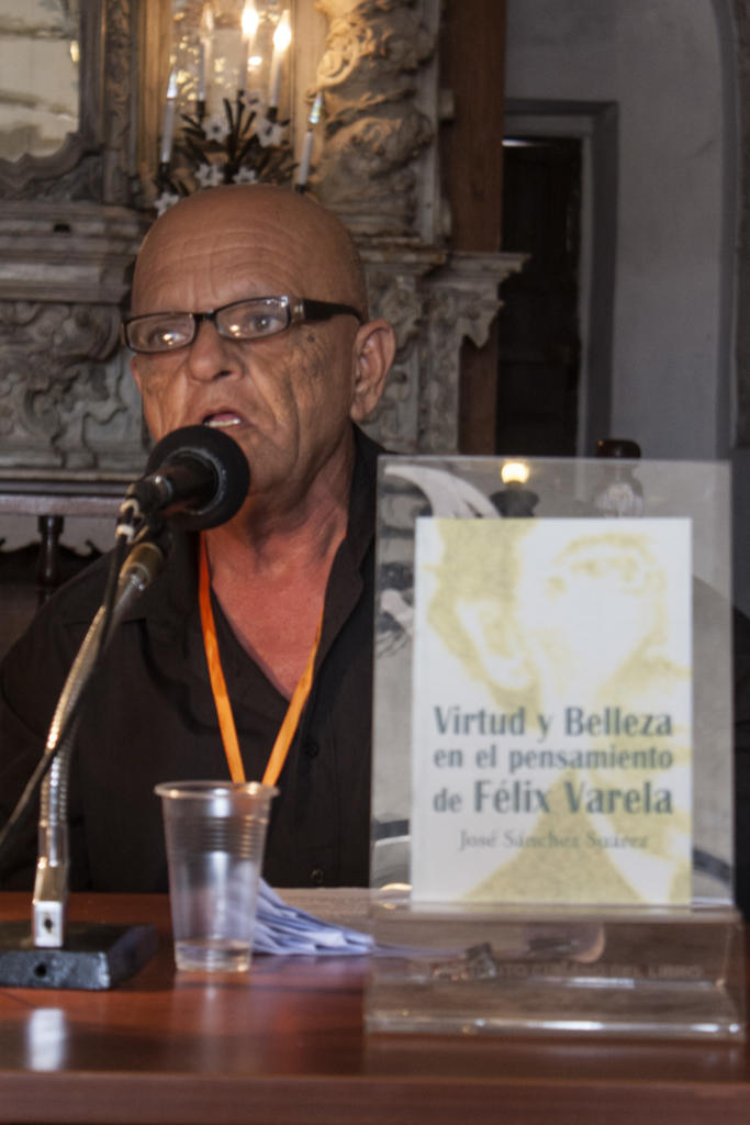 El libro de José Sánchez rinde homenaje a Félix Varela. Foto: René Pérez Massola
