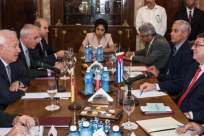 Cuban Foreign Minister holds talks with his Spanish counterpart