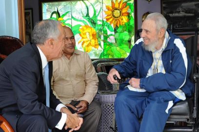 Sostiene Fidel amistoso encuentro con el Presidente de la República Portuguesa