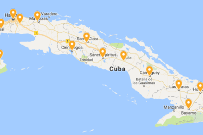 Resumen de la candidatura al Parlamento cubano (Mapa interactivo)