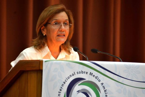 Elba Rosa Pérez, ministra de Ciencia, Tecnología y Medio Ambiente (Citma). Foto: Modesto Gutiérrez Cabo