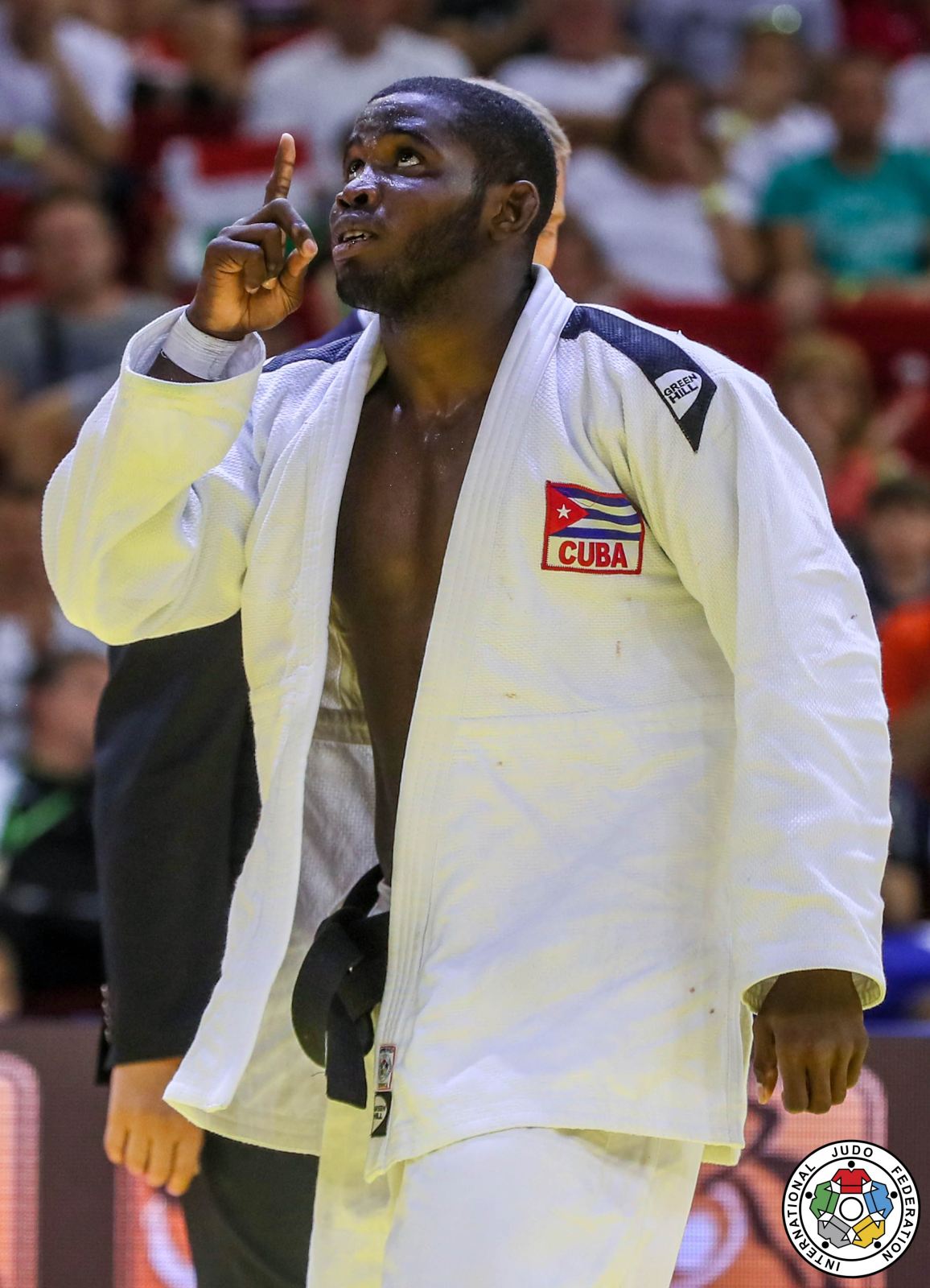 Iván Silva, plata en 90 kilogramos del mundial de judo en Bakú. Foto: ijg.org