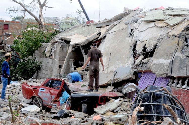 Afectaciones en el municipio Regla, tras el impacto del tornado que afectó la capital. Foto: Omara García Mederos