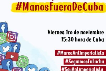 Convoca Encuentro de Solidaridad a la Marea Antiimperialista “Manos fuera de Cuba”