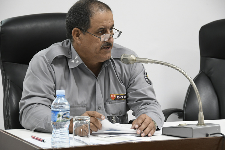 Coronel Roberto Rodríguez Fernández, jefe de la Dirección Nacional de Tránsito. Foto: Joaquín Hernández Mena