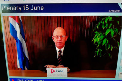 Denuncia Cuba impacto del bloqueo en conferencia de la OIT