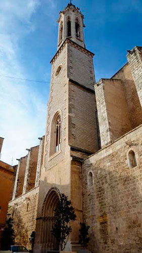 Iglesia de Sant Joan, en Valls, Cataluña, cuna natal de Juan Albaijés Ciurana.