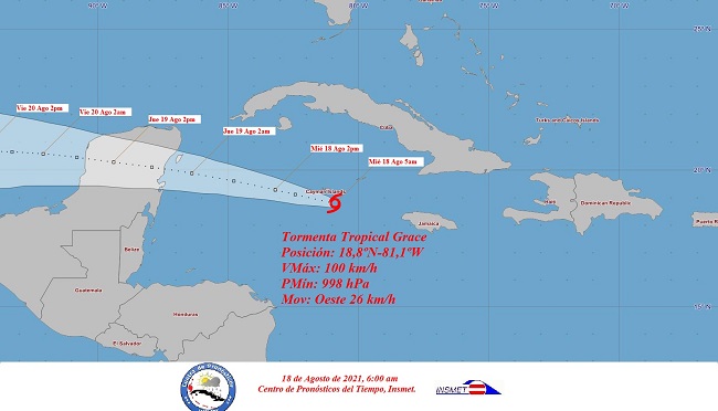 Aviso 14: Grace próximo a las islas Caimán • Trabajadores