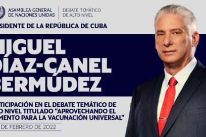 Participará Díaz-Canel en debate en ONU sobre vacunación universal