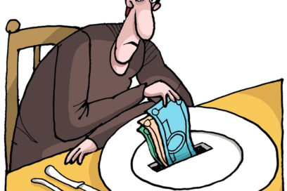 Comiendo dinero