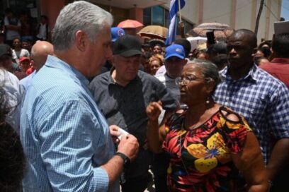 Díaz-Canel recorre zonas afectadas por intensas lluvias en Granma y Camagüey