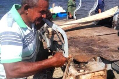 Un varadero en estanques de Las Tunas