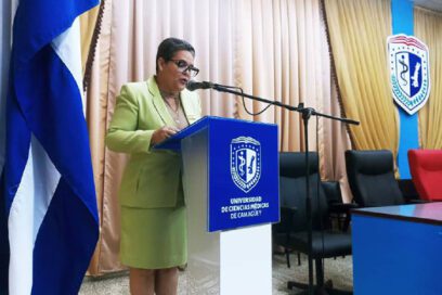 Oración a Finlay en la Universidad de Ciencias Médicas de Camagüey